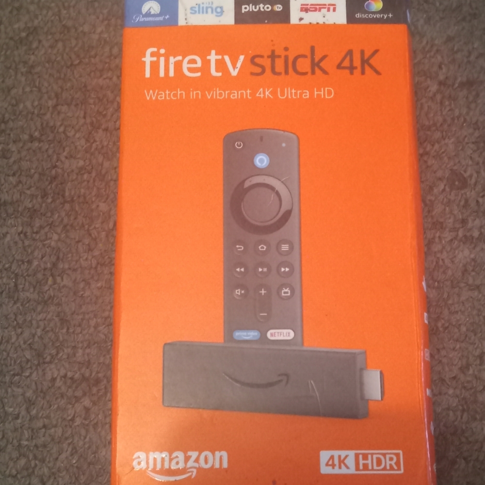 Amazon 4k Fire Stick With Voice Remote.
